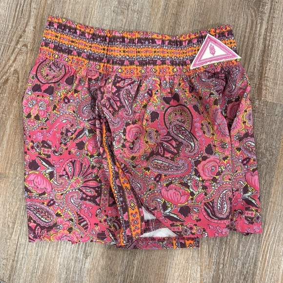 Free People Movement Next Round Paisley Print Shorts sz small - Picture 5 of 6